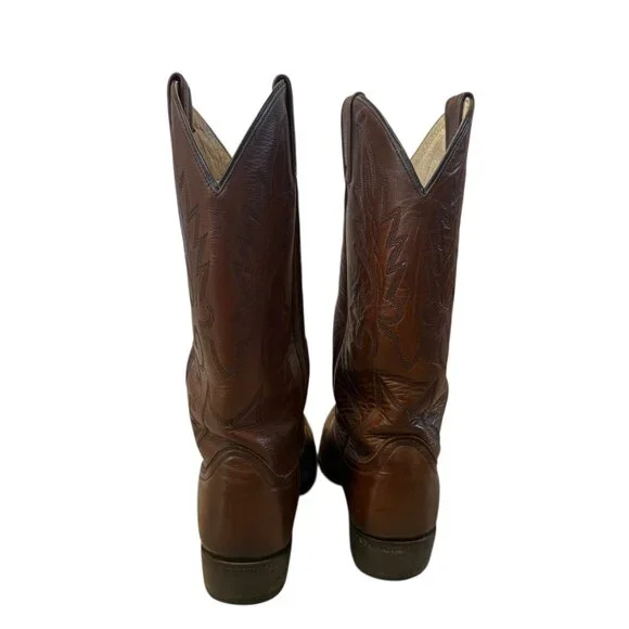 Dan Post Men's Milwaukee Leather Western Cowboy Boots size 8.5D - Picture 7 of 9